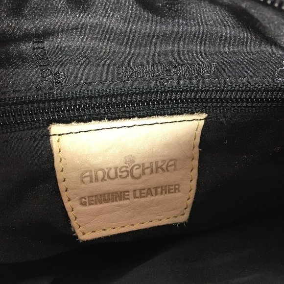 Anuschka NEVER USED Handpainted Leather Buckle Shoulder Bag Southwest - Picture 7 of 13